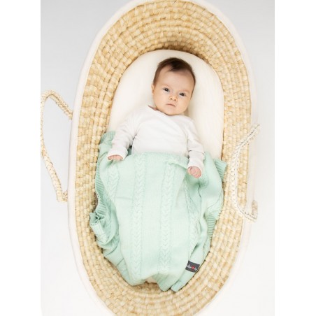 Turquoise knitted baby...