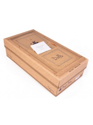 Hiszpańska lalka dziewczynka bobas jenny w szarym sweterku - 45cm
